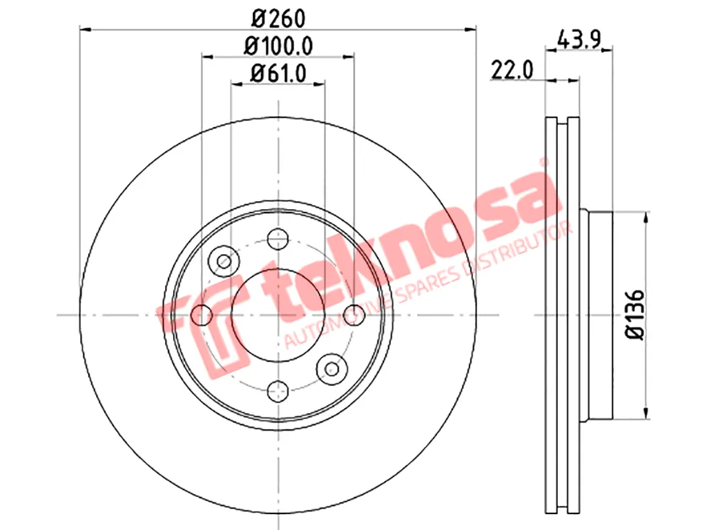 Main image of Brake Disc - TBD7000-D