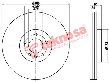Main image of Brake Disc - TBD7021-D
