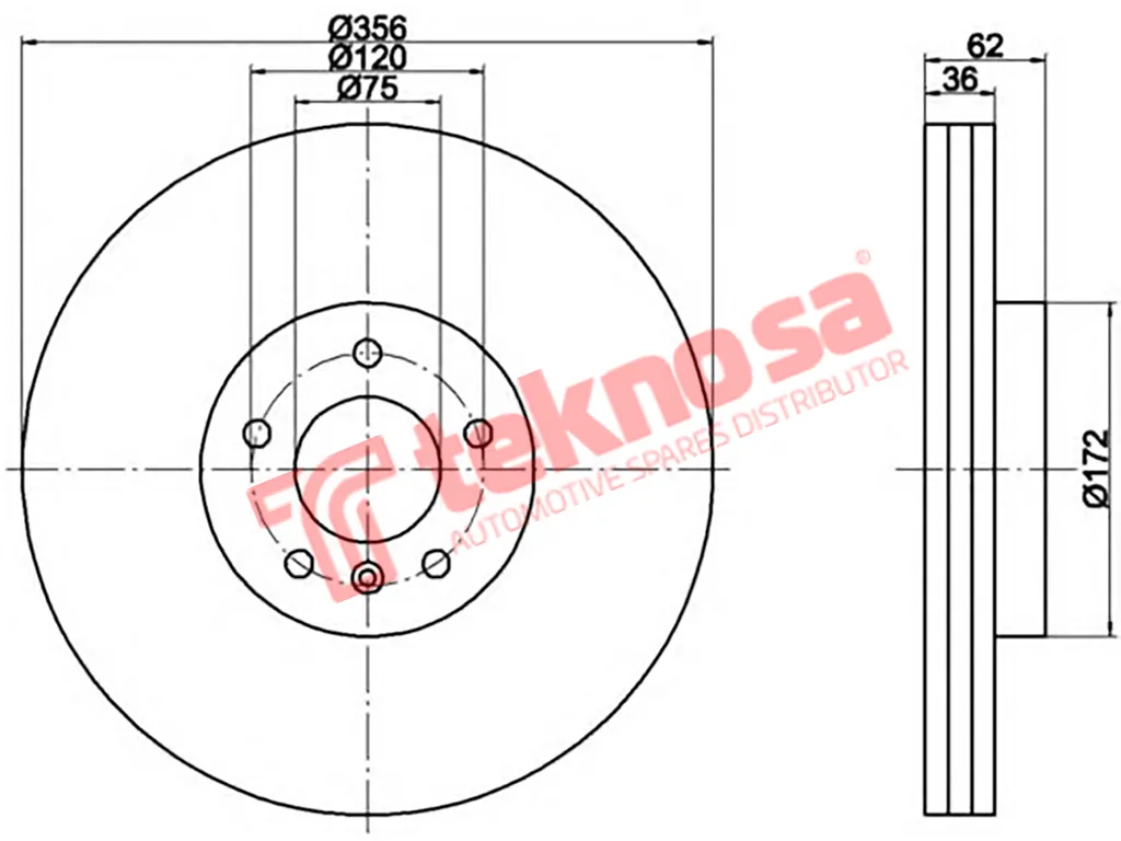 Thumbnail image of Brake Disc - TBD7021-D