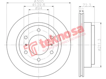 Main image of Brake Disc - TBD7043-D