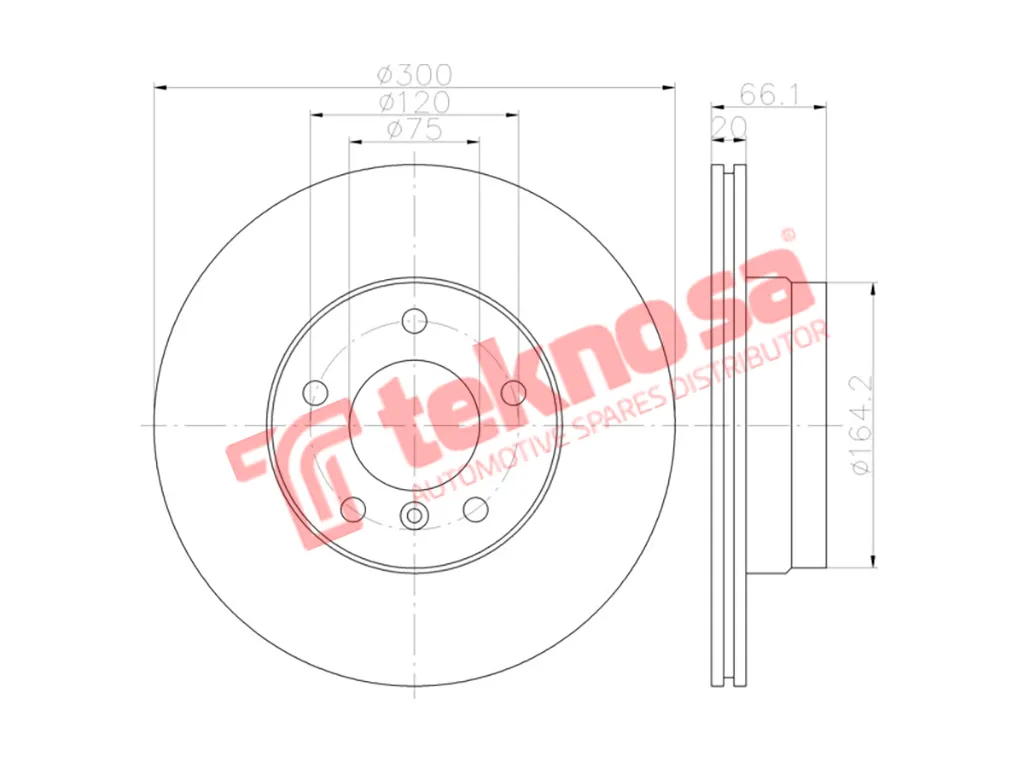 Thumbnail image of Brake Disc - TBD7057-D