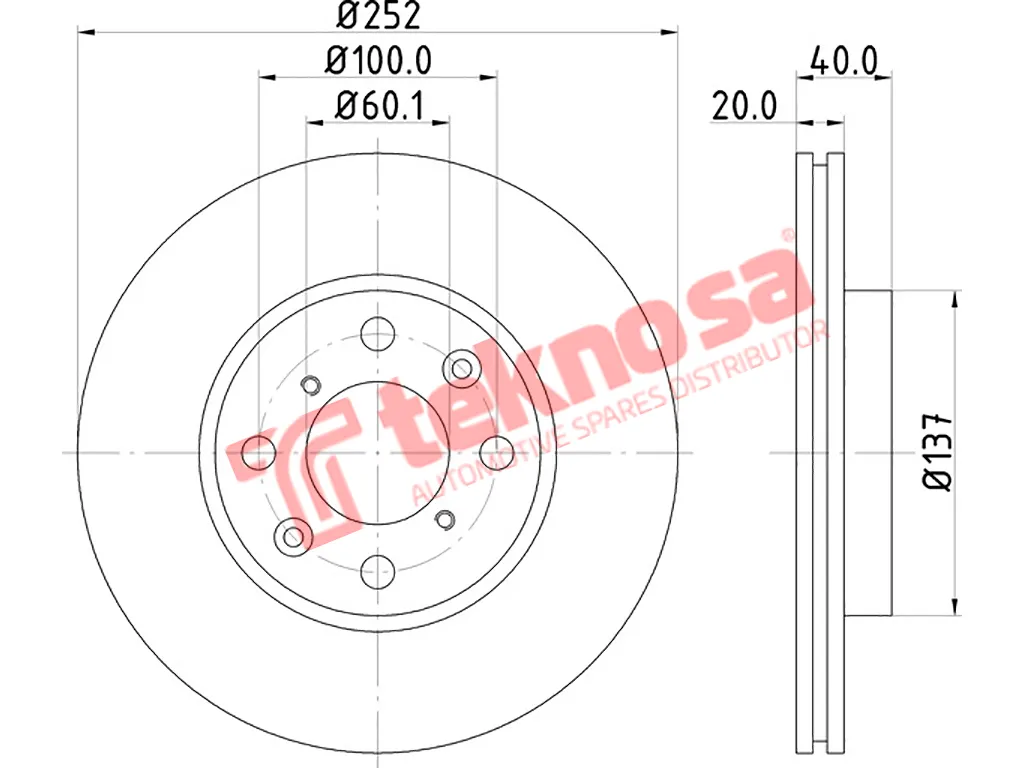 Main image of Brake Disc - TBD7062-D