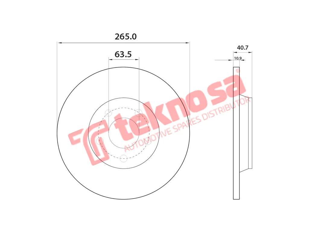 Thumbnail image of Brake Disc - TBD7068-D