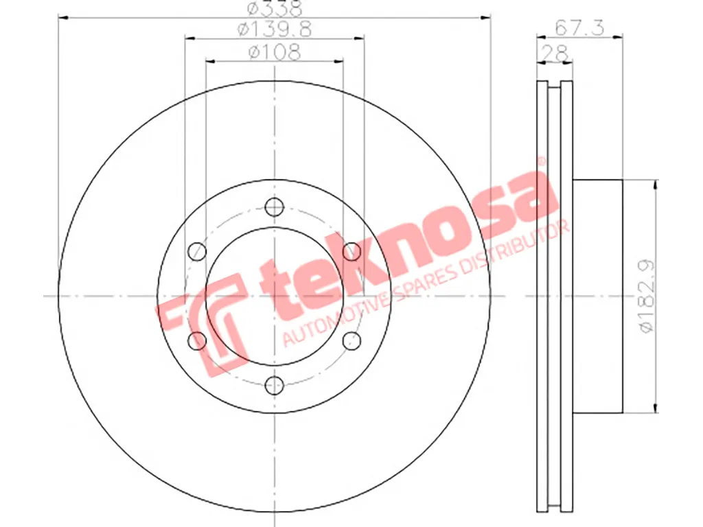 Main image of Brake Disc - TBD7070-D