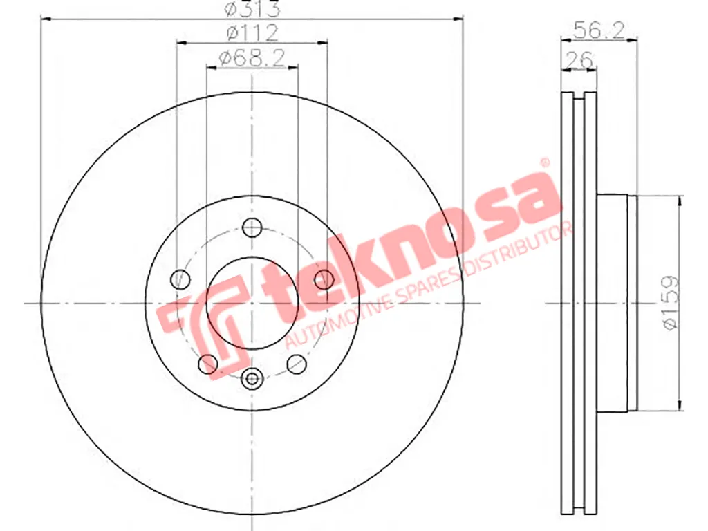 Main image of Brake Disc - TBD7086-D