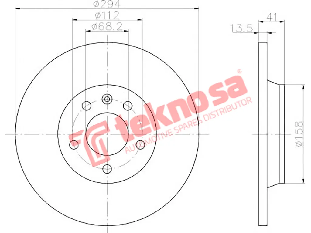 Thumbnail image of Brake Disc - TBD7087-D