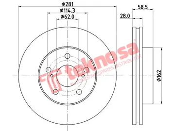 Main image of Brake Disc - TBD7088-D