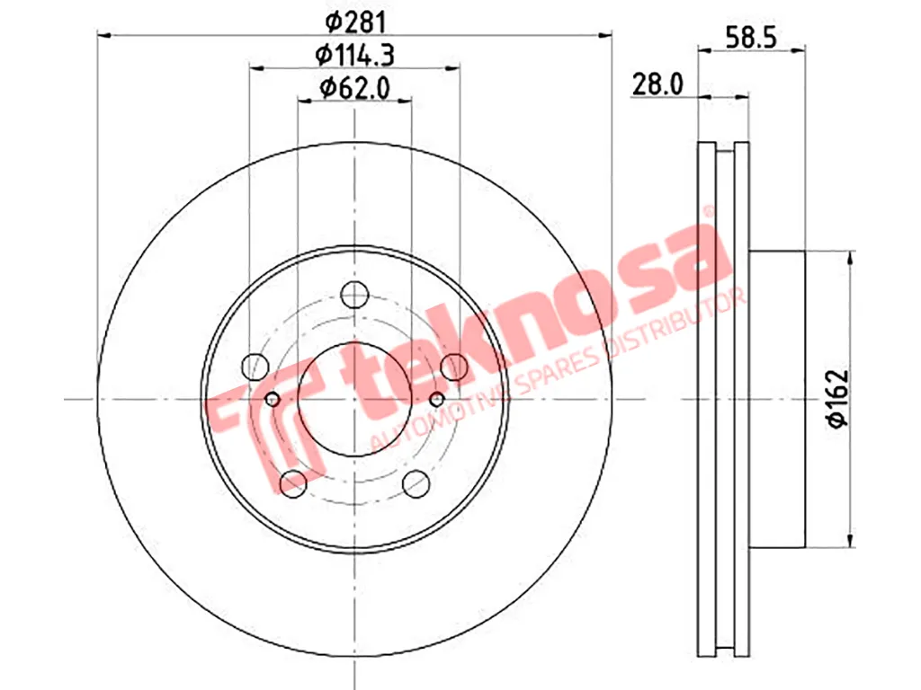Thumbnail image of Brake Disc - TBD7088-D
