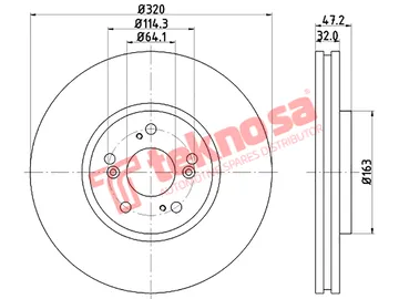 Main image of Brake Disc - TBD7182-D