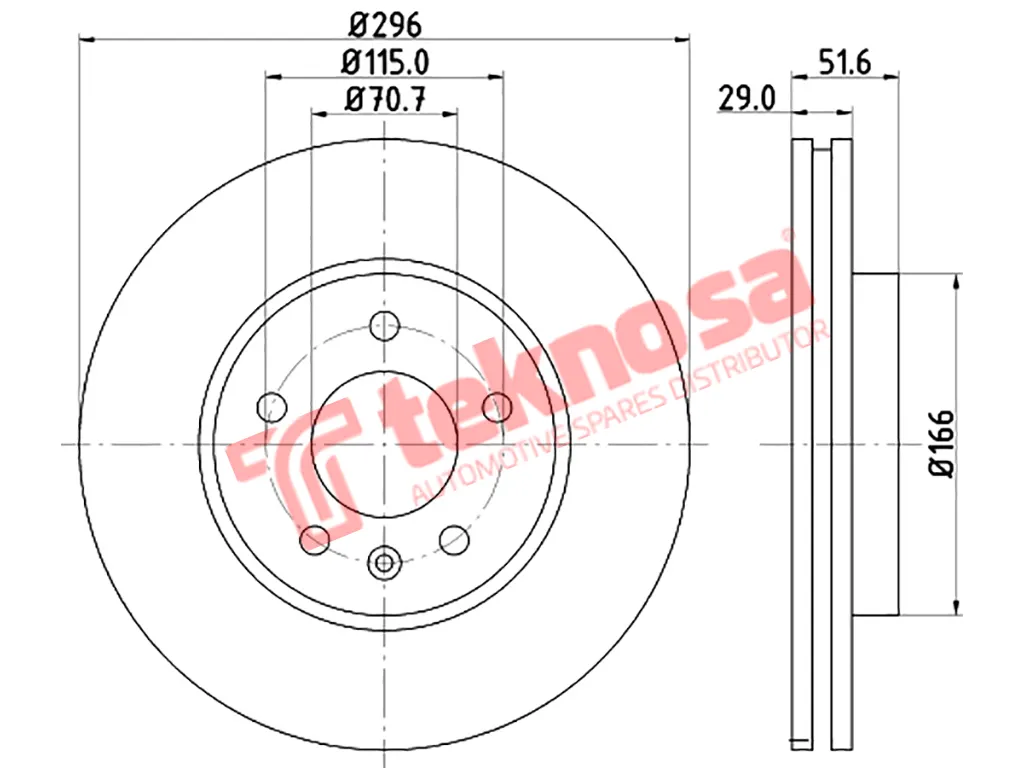 Thumbnail image of Brake Disc - TBD7195-D