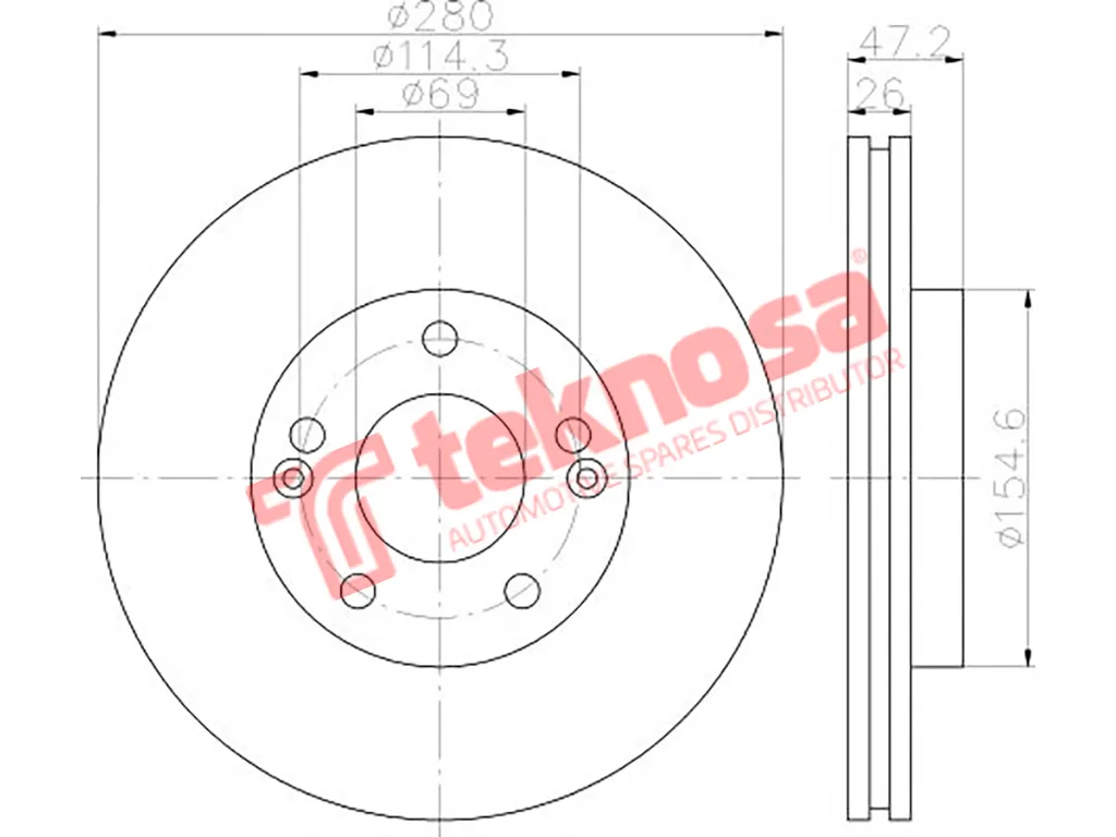 Main image of Brake Disc - TBD7211-D