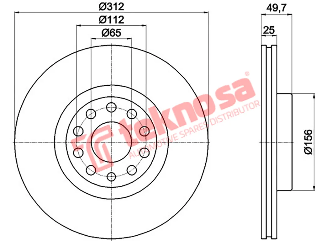 Thumbnail image of Brake Disc - TBD7214-D