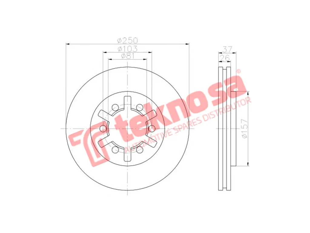 Main image of Brake Disc - TBD7223-D