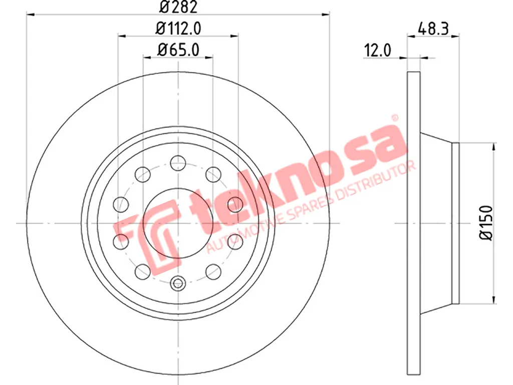 Thumbnail image of Brake Disc - TBD7225-D