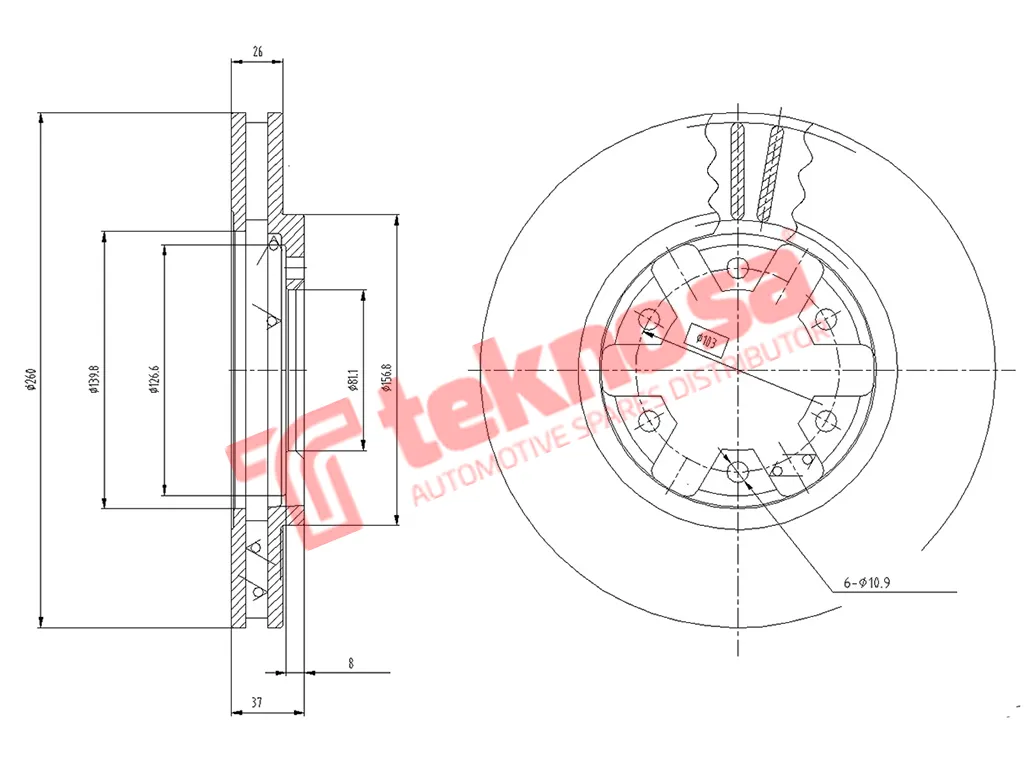 Thumbnail image of Brake Disc - TBD7235-D