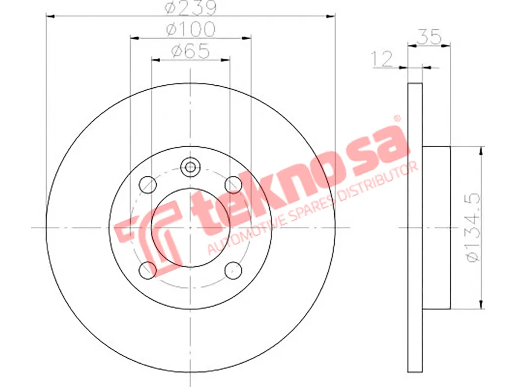 Main image of Brake Disc - TBD7242-D