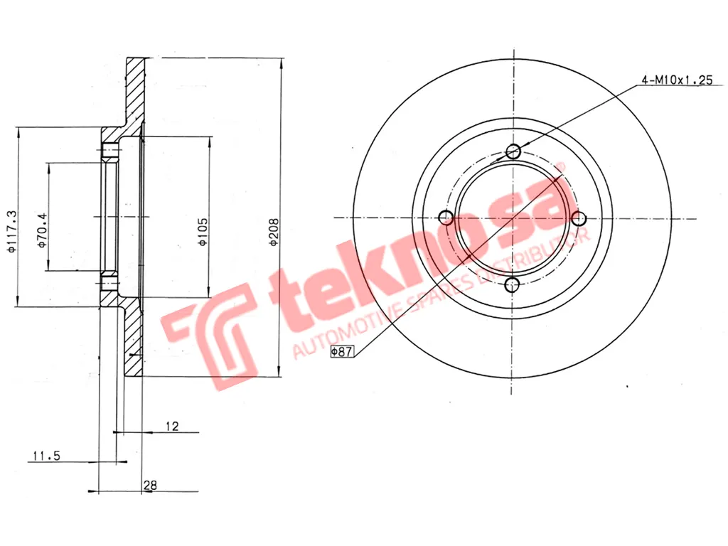 Main image of Brake Disc - TBD7245-D