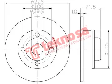 Main image of Brake Disc - TBD7257-D