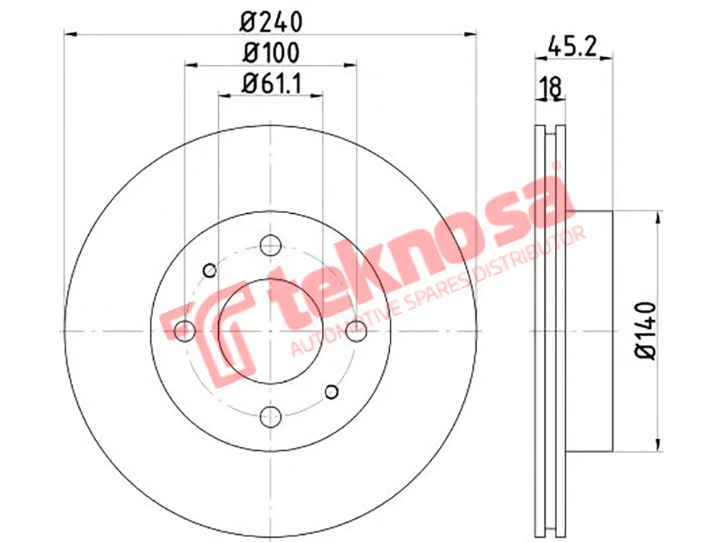 Main image of Brake Disc - TBD7286-D