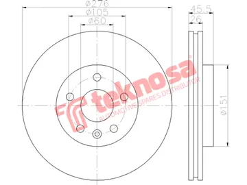 Main image of Brake Disc - TBD7311-D