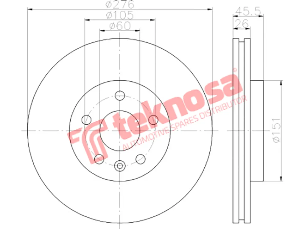 Main image of Brake Disc - TBD7311-D