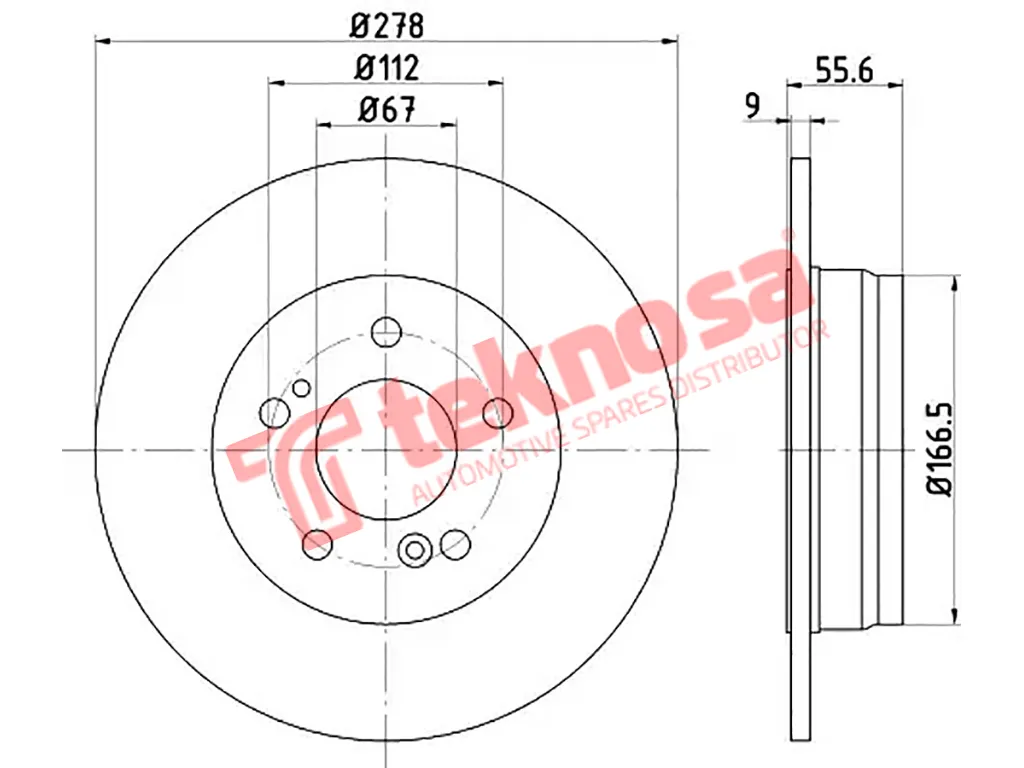 Thumbnail image of Brake Disc - TBD7317-D