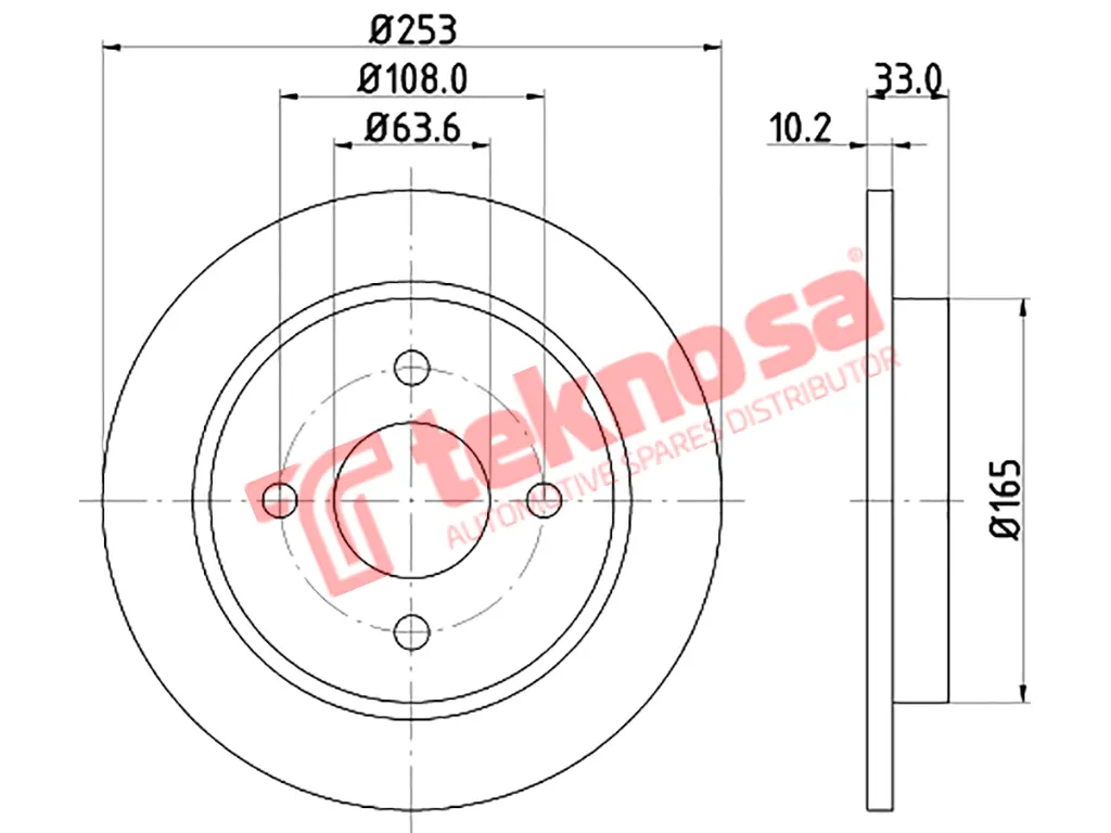 Thumbnail image of Brake Disc - TBD7331-D