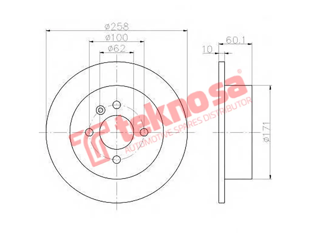 Thumbnail image of Brake Disc - TBD7343-D