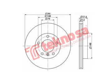 Main image of Brake Disc - TBD7365-D