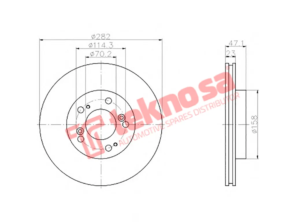 Thumbnail image of Brake Disc - TBD7413-D