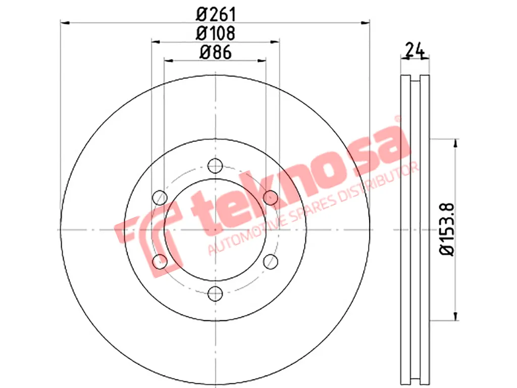 Main image of Brake Disc - TBD7424-D