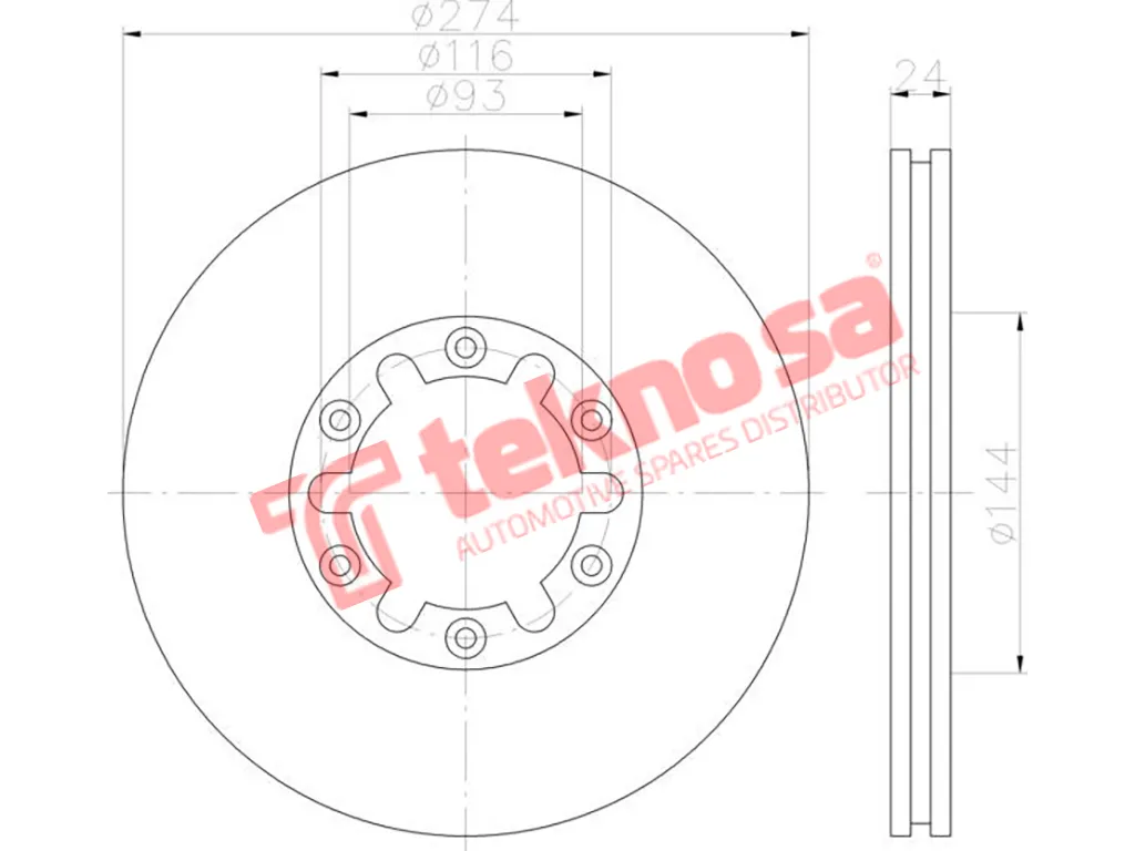 Main image of Brake Disc - TBD7476-D