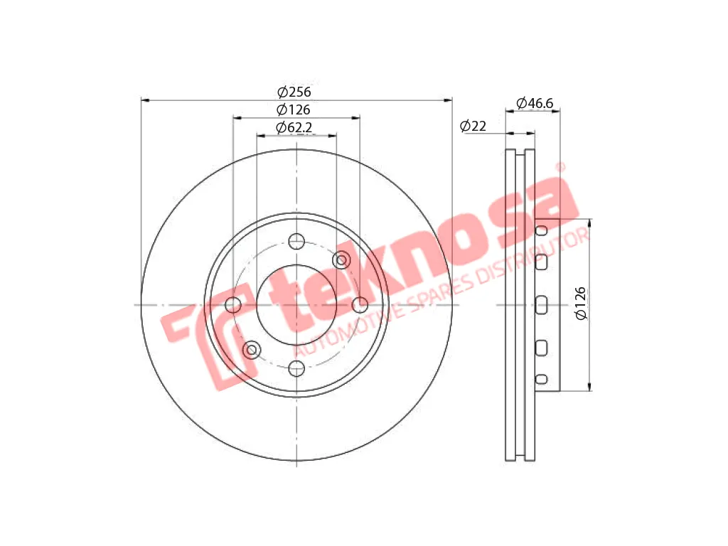 Thumbnail image of Brake Disc - TBD7493-D