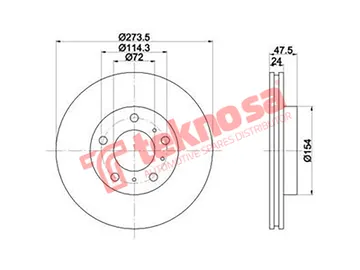 Main image of Brake Disc - TBD7510-D