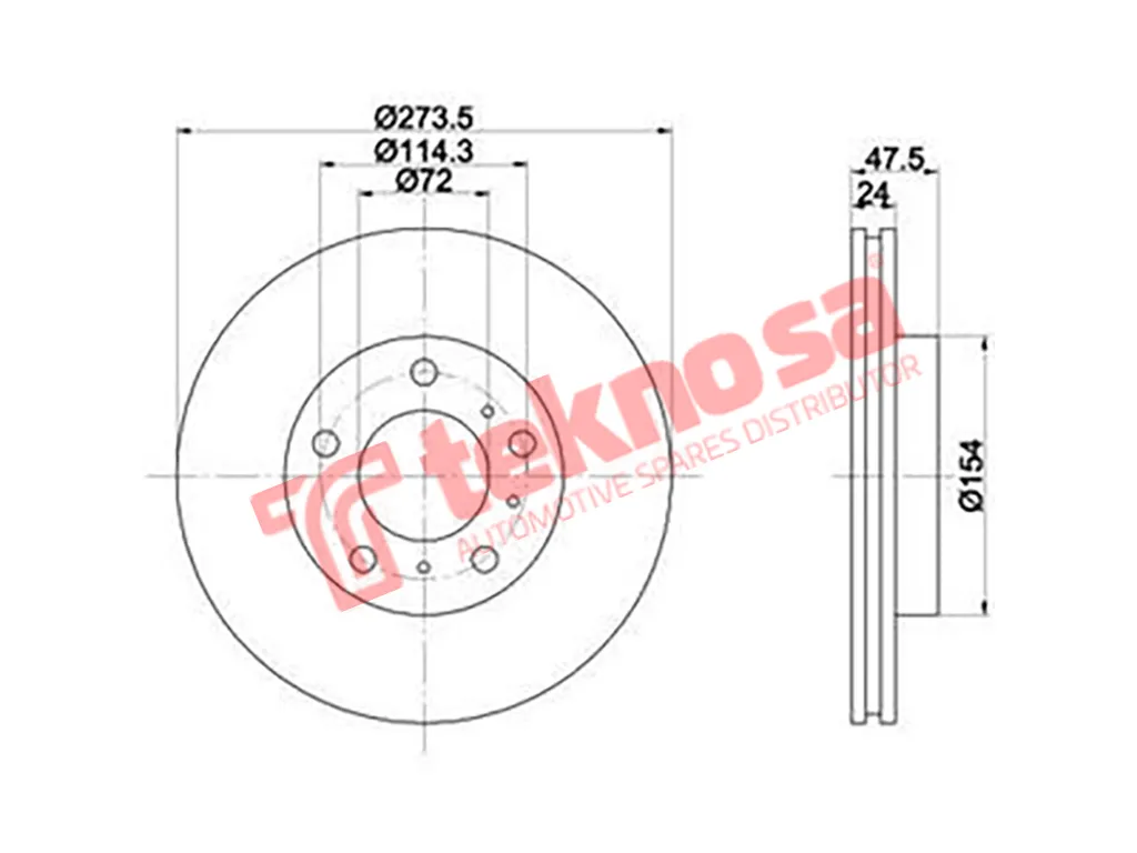 Main image of Brake Disc - TBD7510-D