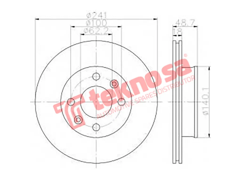Thumbnail image of Brake Disc - TBD7522-D