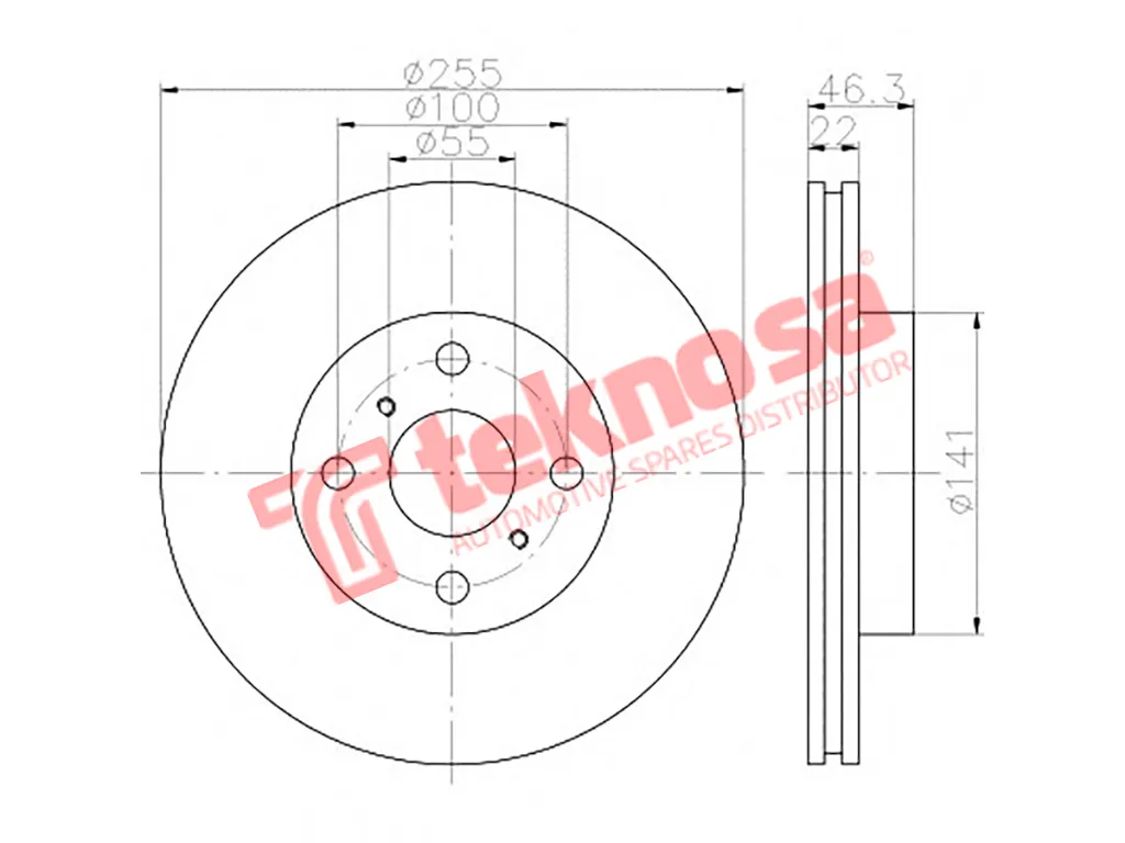 Thumbnail image of Brake Disc - TBD7543-D
