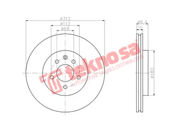 Main image of Brake Disc - TBD7544-D