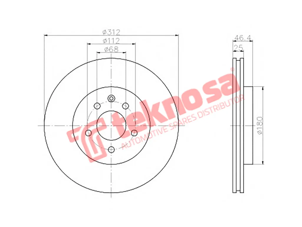 Main image of Brake Disc - TBD7544-D