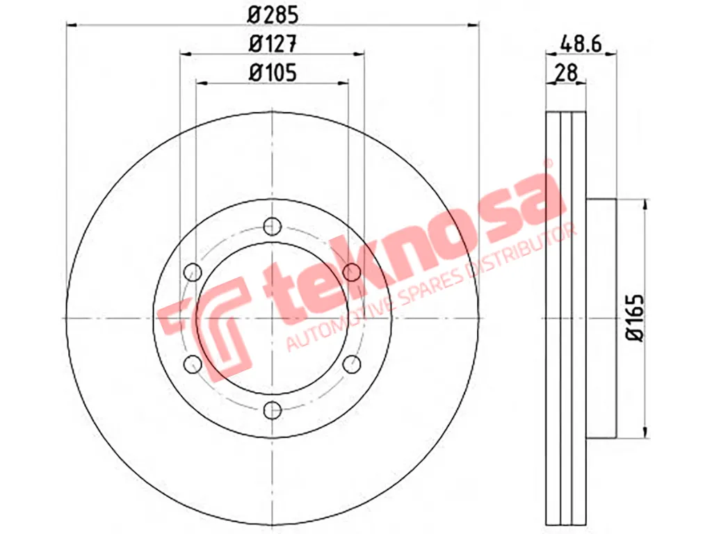 Thumbnail image of Brake Disc - TBD7546-D