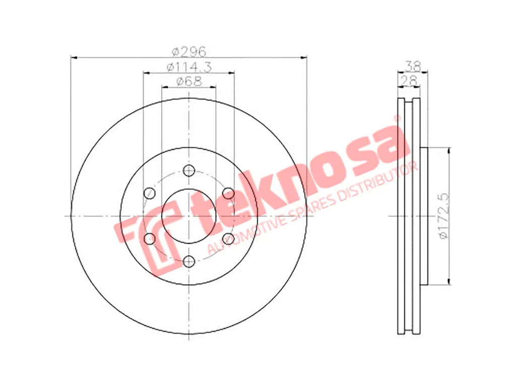 Main image of Brake Disc - TBD7549-D