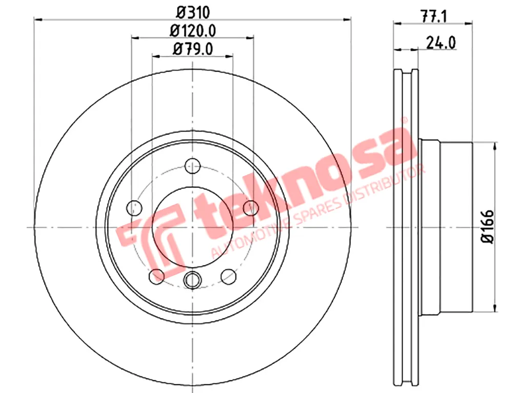Main image of Brake Disc - TBD7555-D