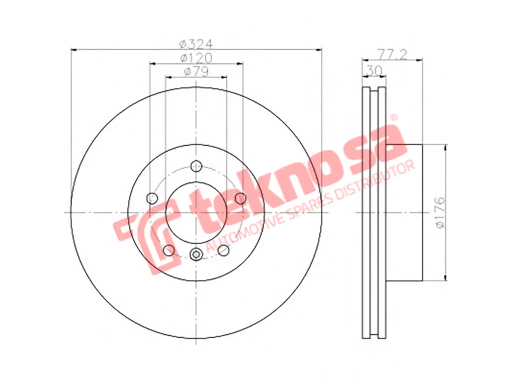 Thumbnail image of Brake Disc - TBD7556-D