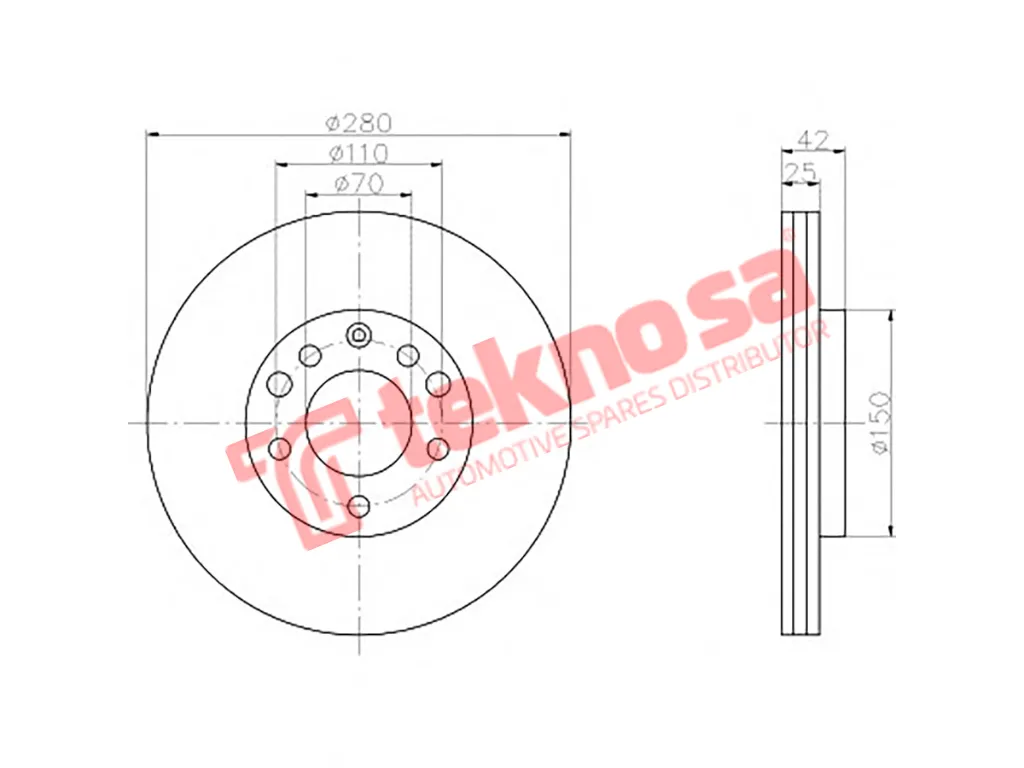 Main image of Brake Disc - TBD7565-D