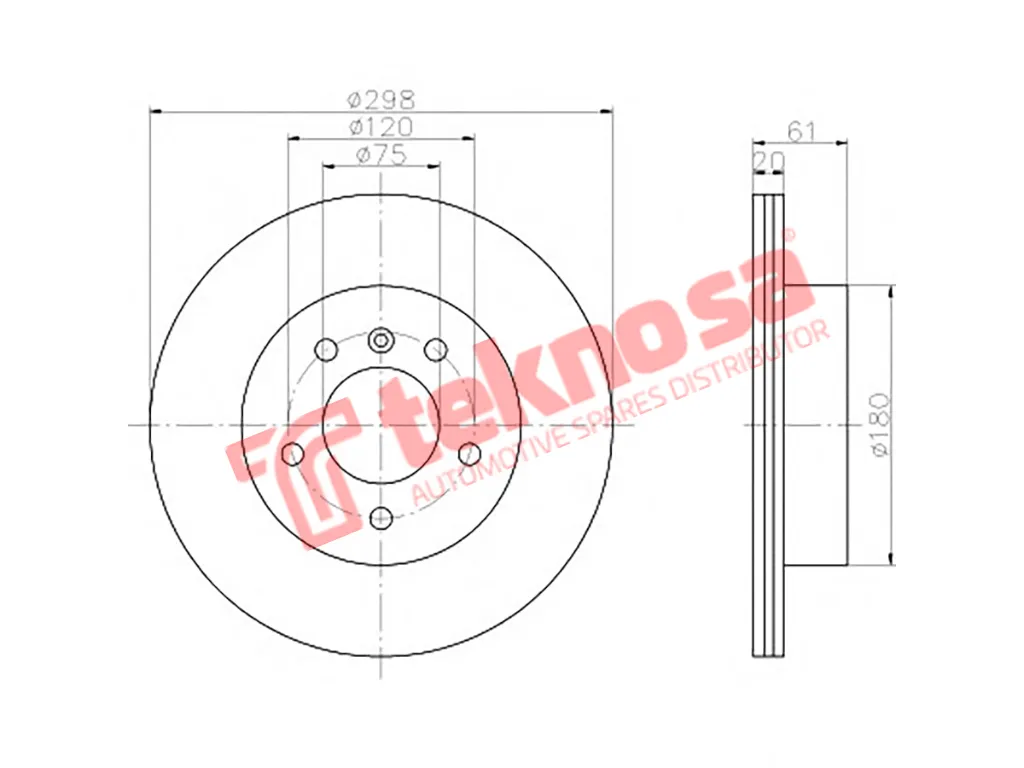 Main image of Brake Disc - TBD7582-D