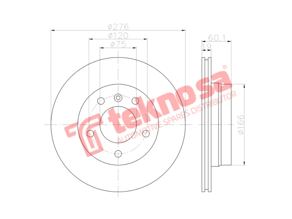 Main image of Brake Disc - TBD7583-D