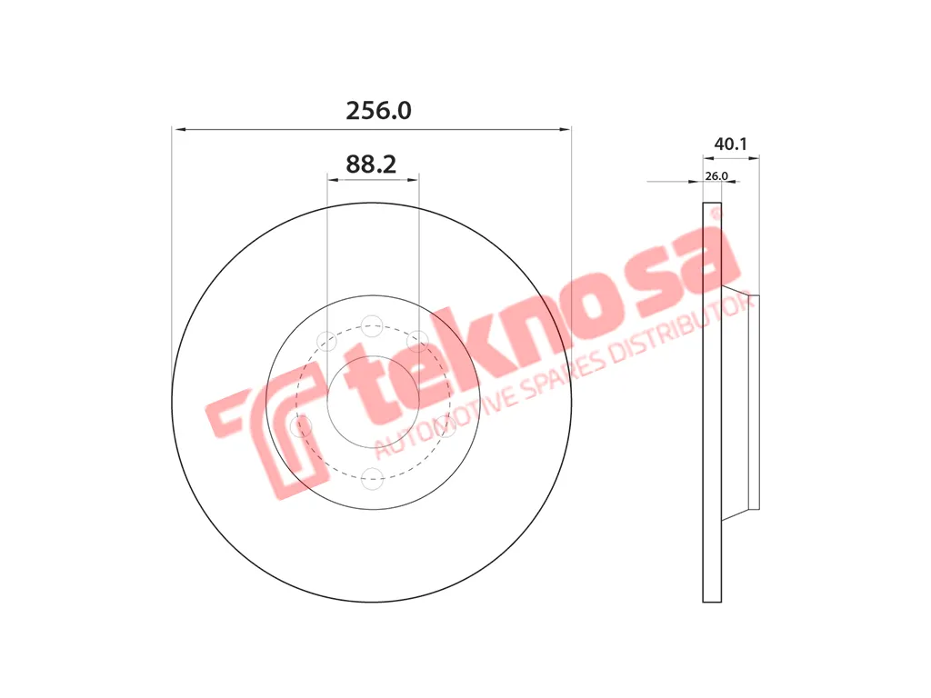 Thumbnail image of Brake Disc - TBD7584-D