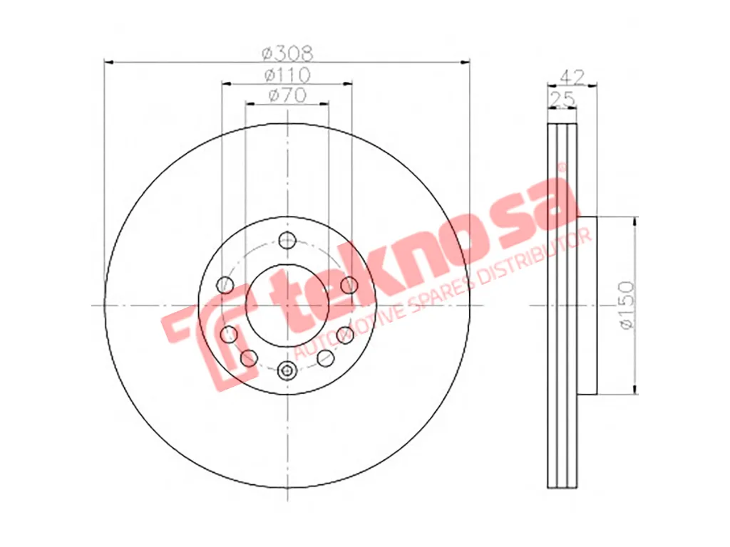 Main image of Brake Disc - TBD7632-D