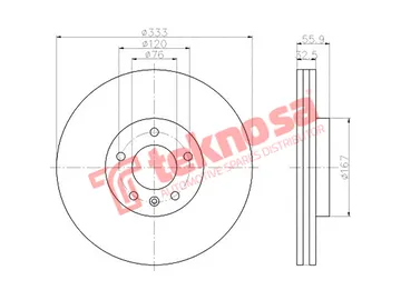 Main image of Brake Disc - TBD7647-D
