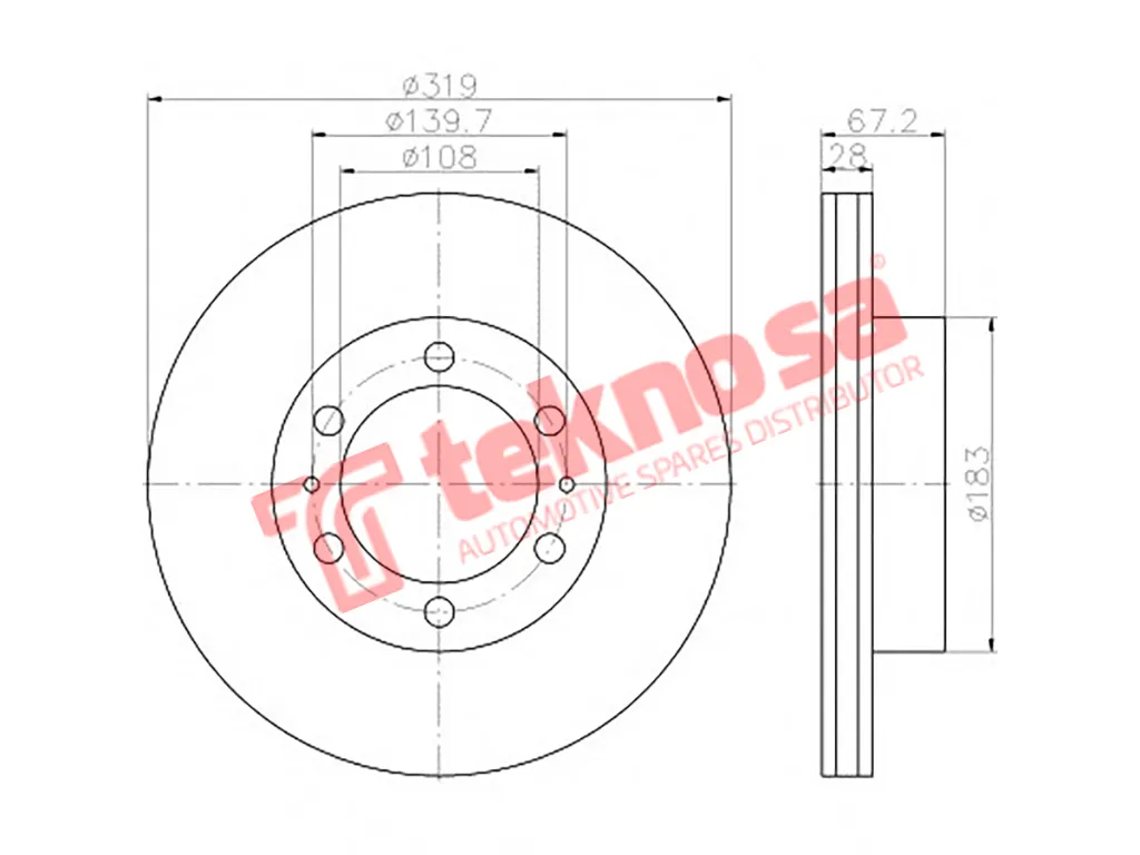 Main image of Brake Disc - TBD7648-D